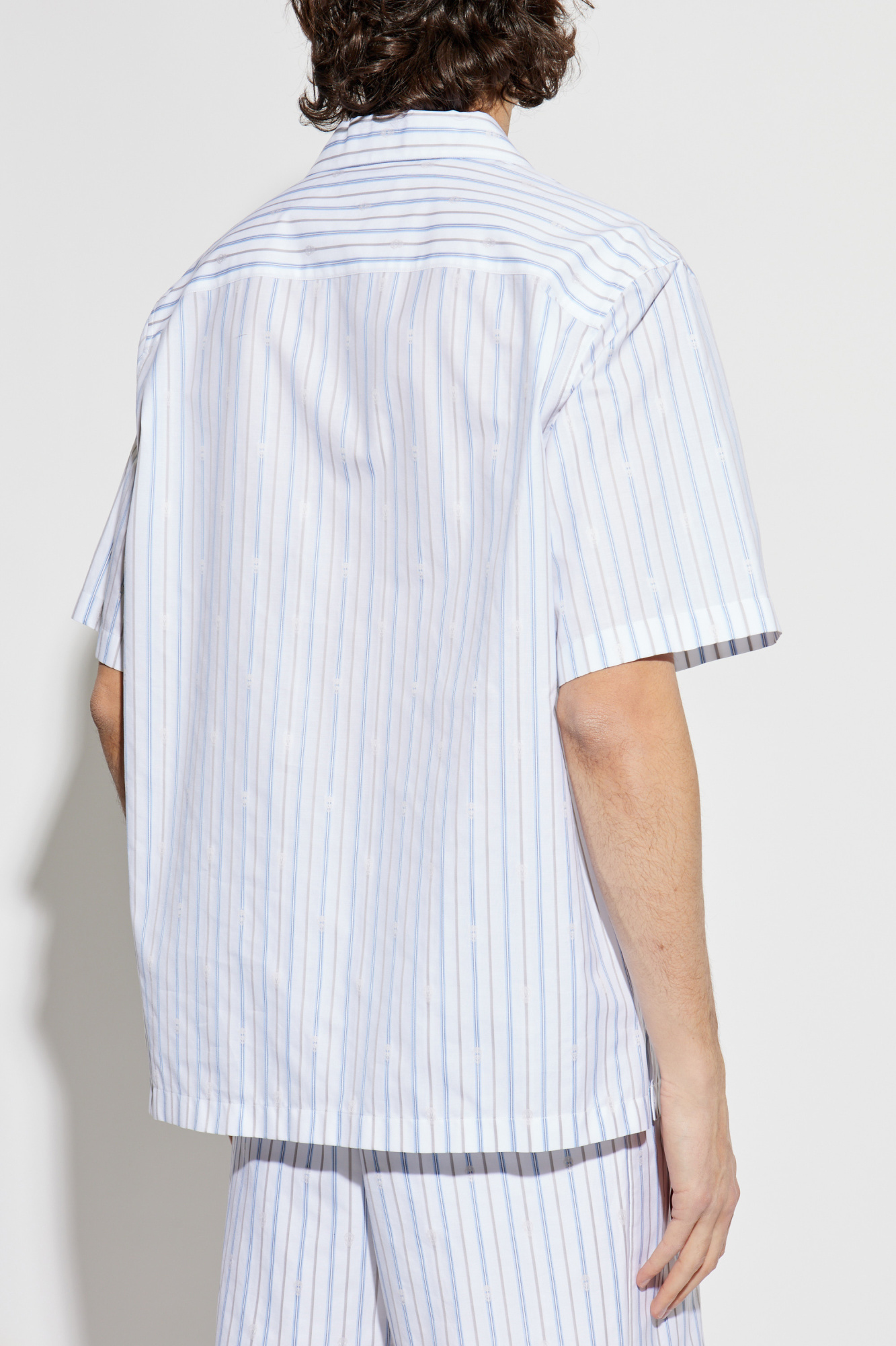 Light blue Shirt with striped pattern Alexander McQueen